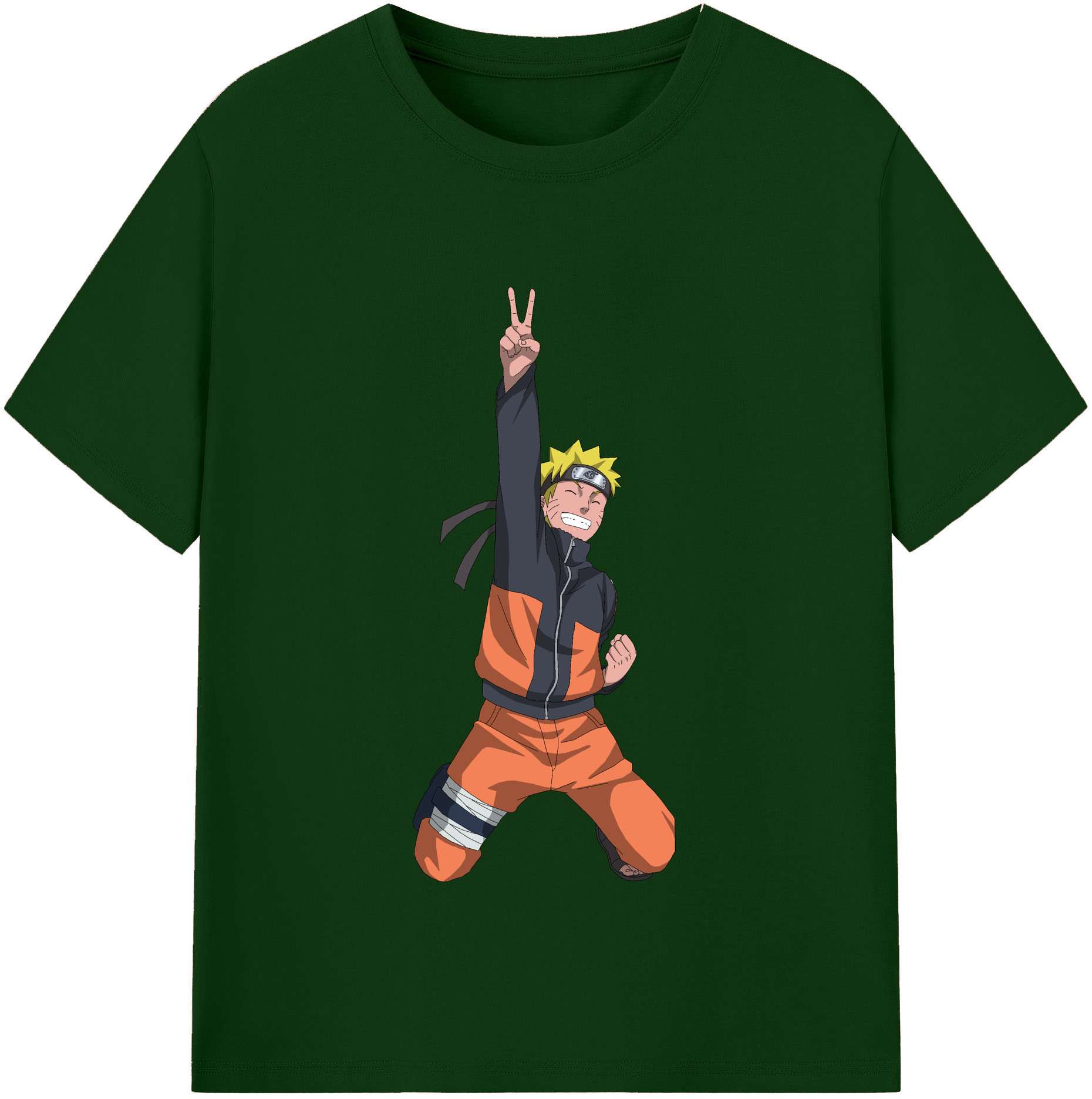 （画像用） NARUTO -ナルト- うずまき ナルト Uzumaki Naruto 綿100％半袖Tシャツ（フロントプリント）
